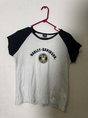 Harley-Davidson Ride Like The Devil Tweety Bird Raglan Ringer T-Shirt
